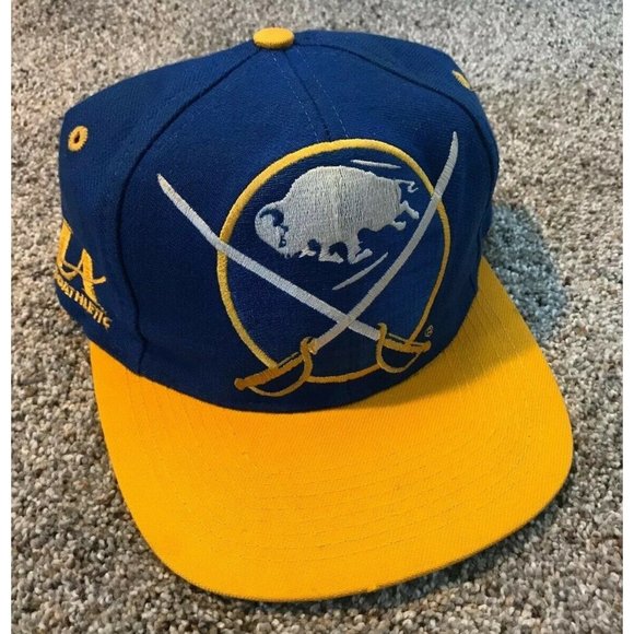 Vintage 90’s Men’s Logo Athletic Buffalo Sabres NHL Snapback Adjustable Hat Cap - Picture 5 of 10